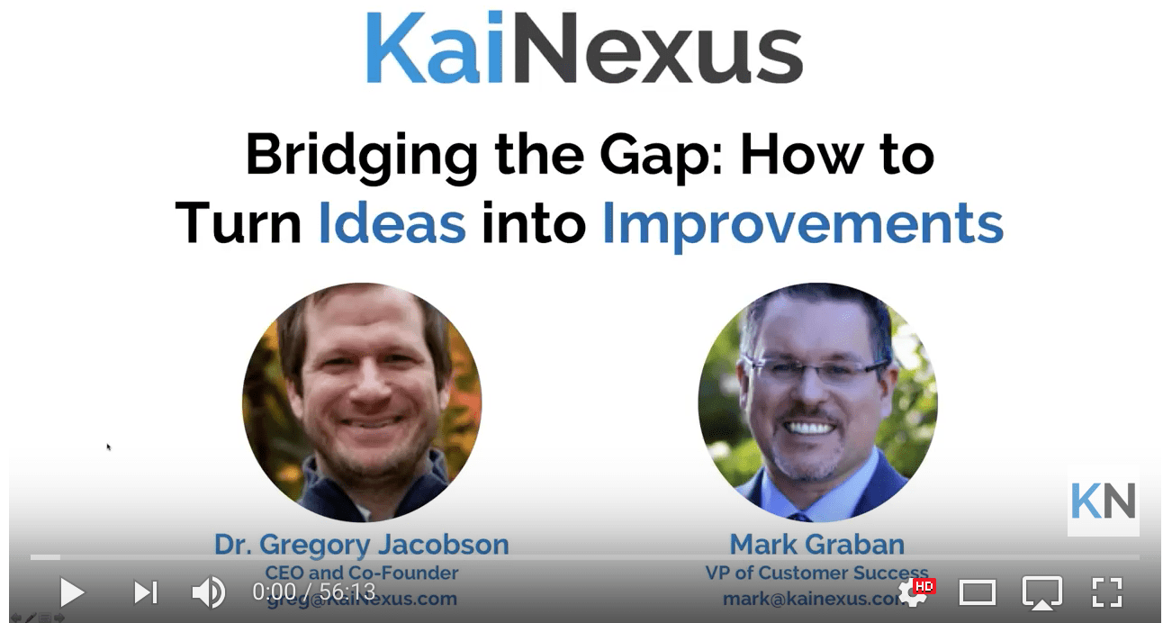 Bridging The Gap: How To Turn Ideas Into Improvements – Lean Blog