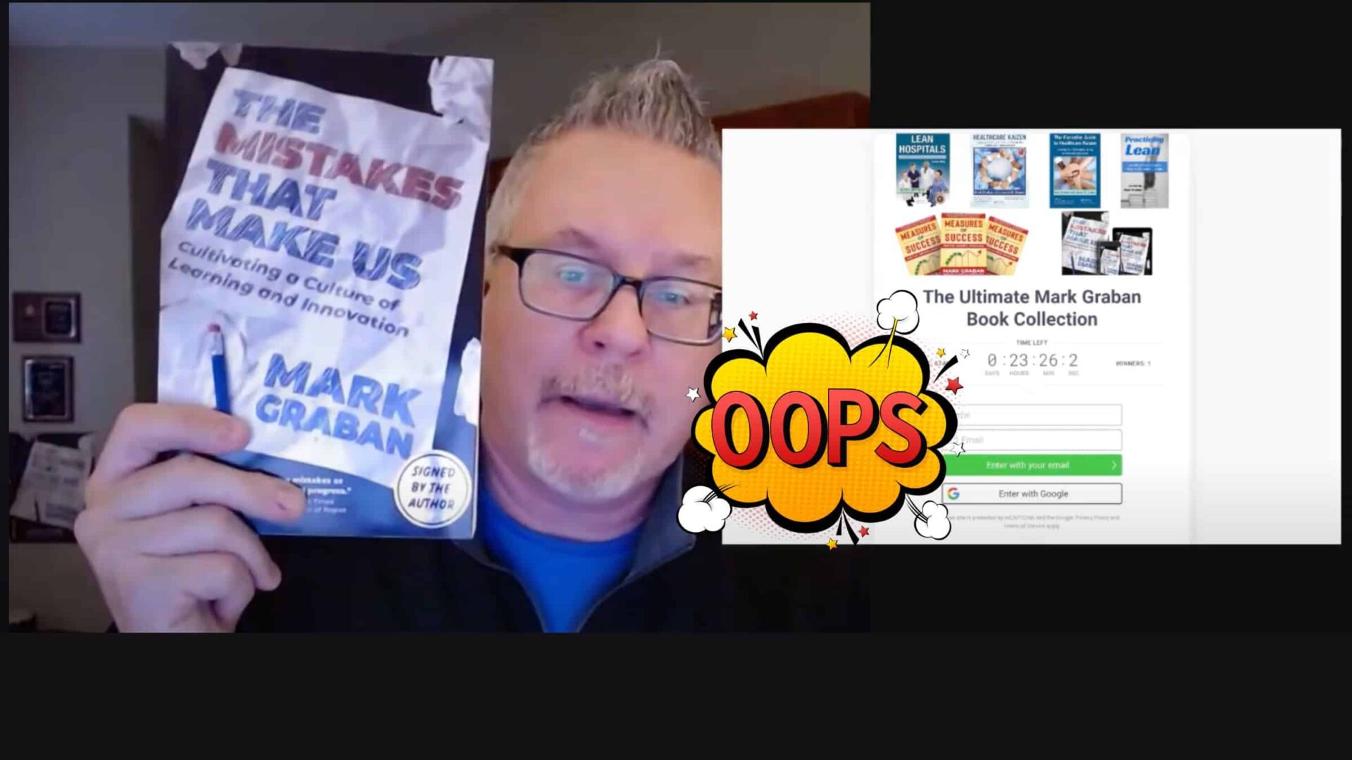 My Audio Mistake In My Live Video To Give Away A Book About... Mistakes ...